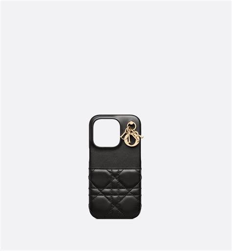 Lady Dior Cover for iPhone 11 Pro Max Black Cannage Lambskin